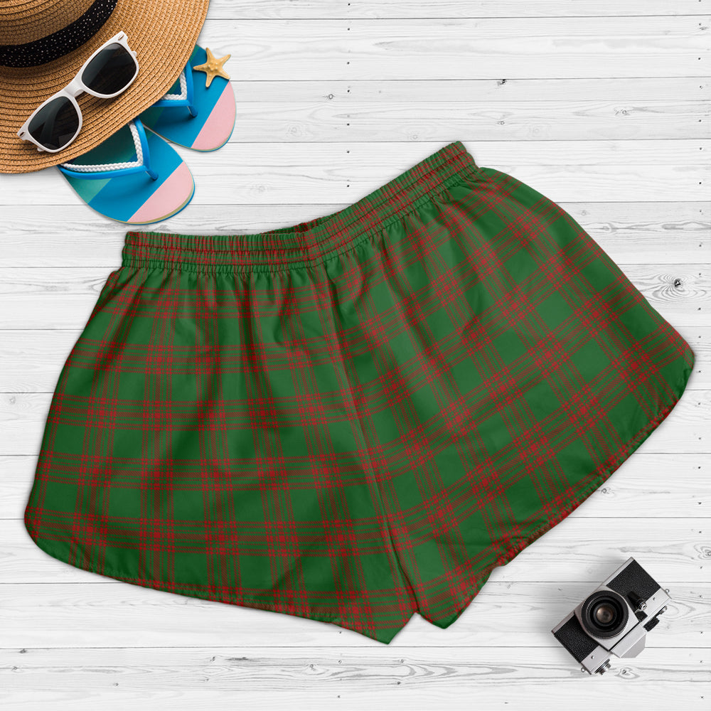 menzies-tartan-womens-shorts-with-family-crest