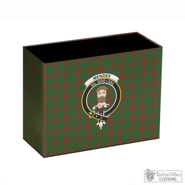 Menzies Tartan Pen Holder with Family Crest - Tartan Vibes Clothing