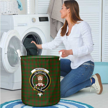 Menzies Tartan Laundry Basket with Family Crest - Tartan Vibes Clothing