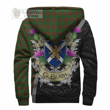 Menzies Tartan Family Crest Sherpa Hoodie Lion Rampant Royal Thistle Shield Celtic Inspired