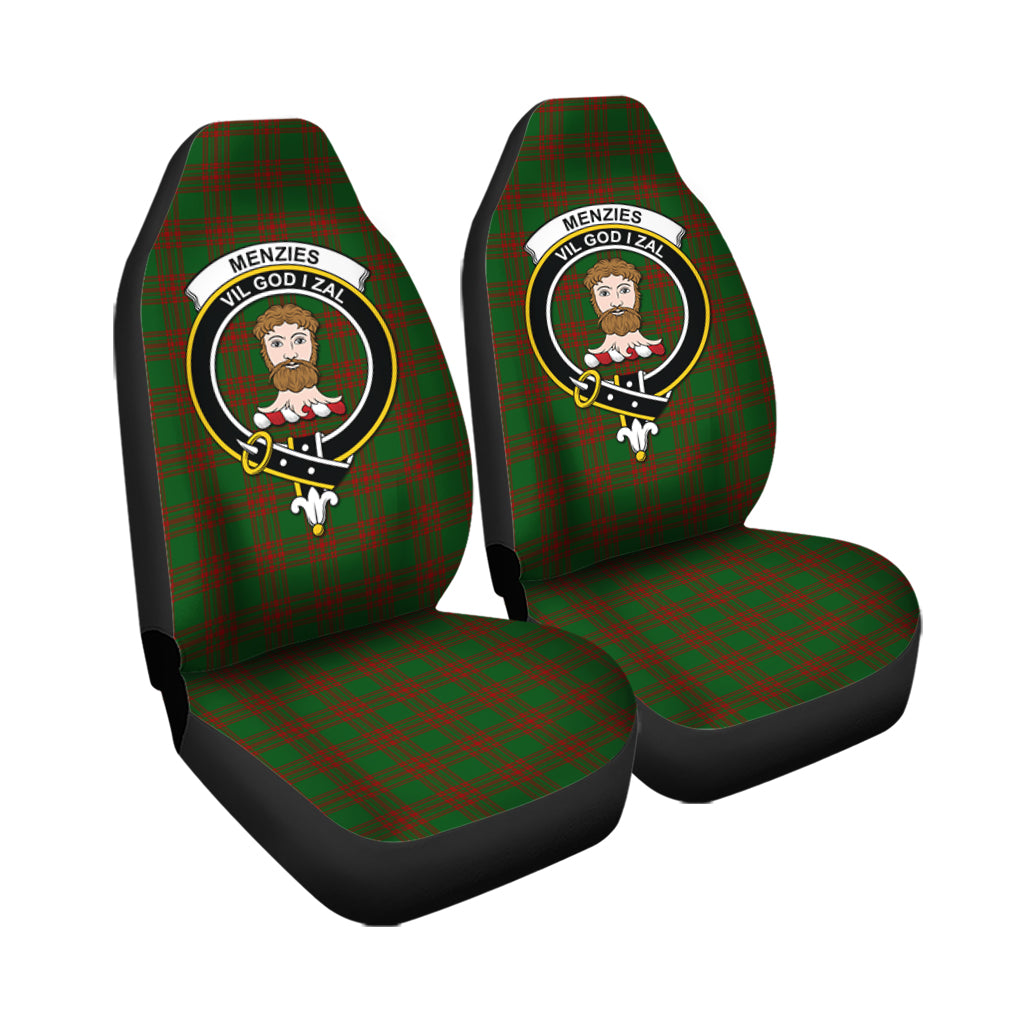 Menzies Tartan Car Seat Cover with Family Crest - Tartan Vibes Clothing