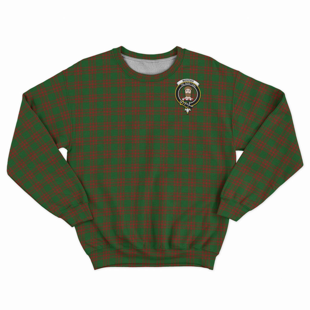 Menzies Tartan Sweatshirt with Family Crest - Tartan Vibes Clothing