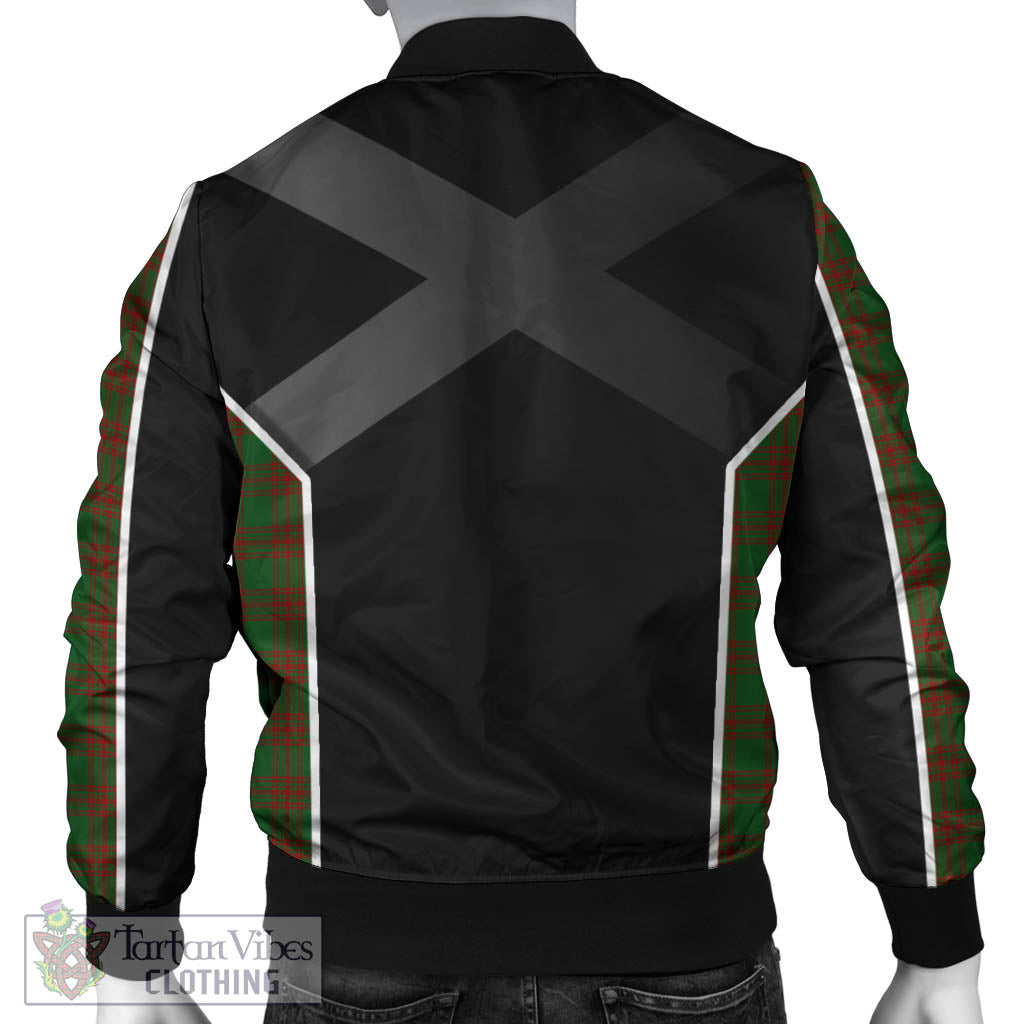 Menzies Tartan Bomber Jacket with Family Crest and Scottish Thistle Vibes Sport Style - Tartan Vibes Clothing