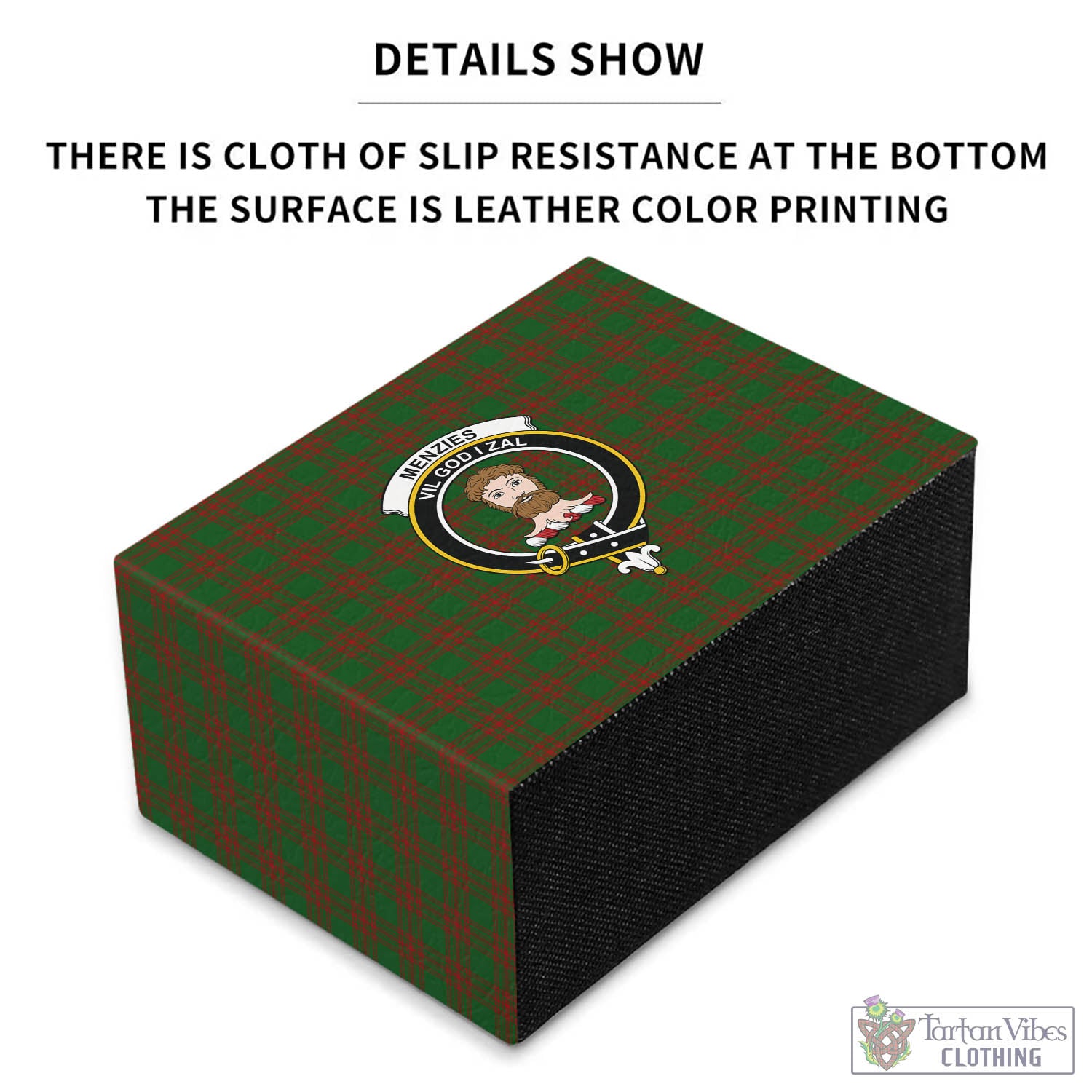Menzies Tartan Pen Holder with Family Crest - Tartan Vibes Clothing
