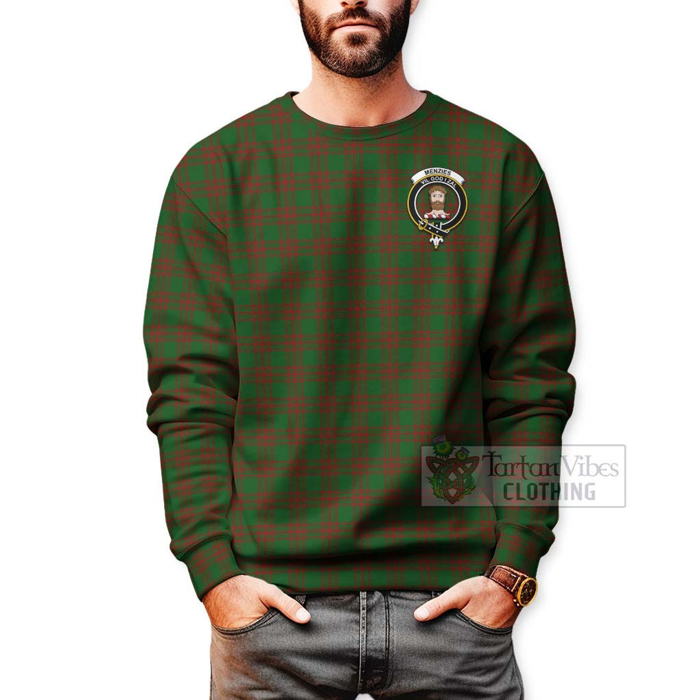 Menzies Tartan Sweatshirt with Family Crest Celtic Skull Style - Tartan Vibes Clothing