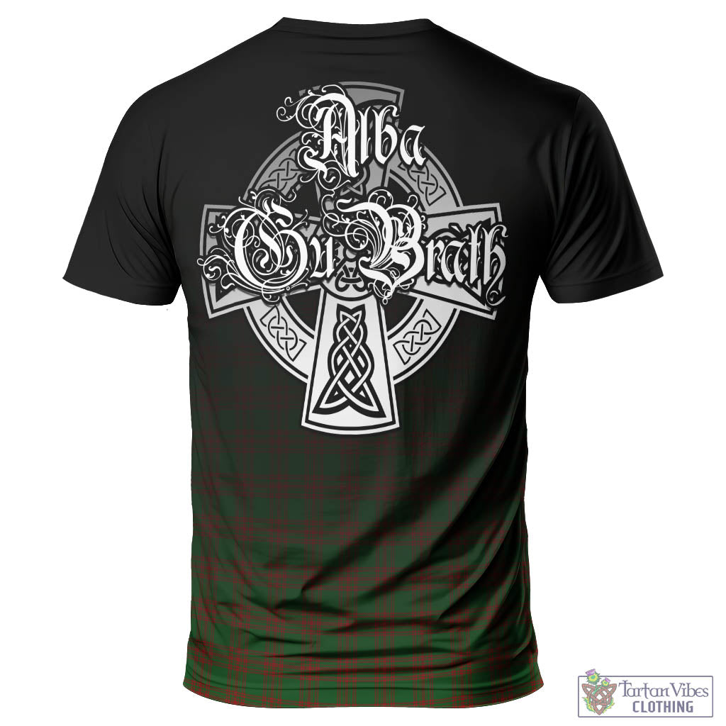 Menzies Tartan T-Shirt Featuring Alba Gu Brath Family Crest Celtic Inspired - Tartan Vibes Clothing