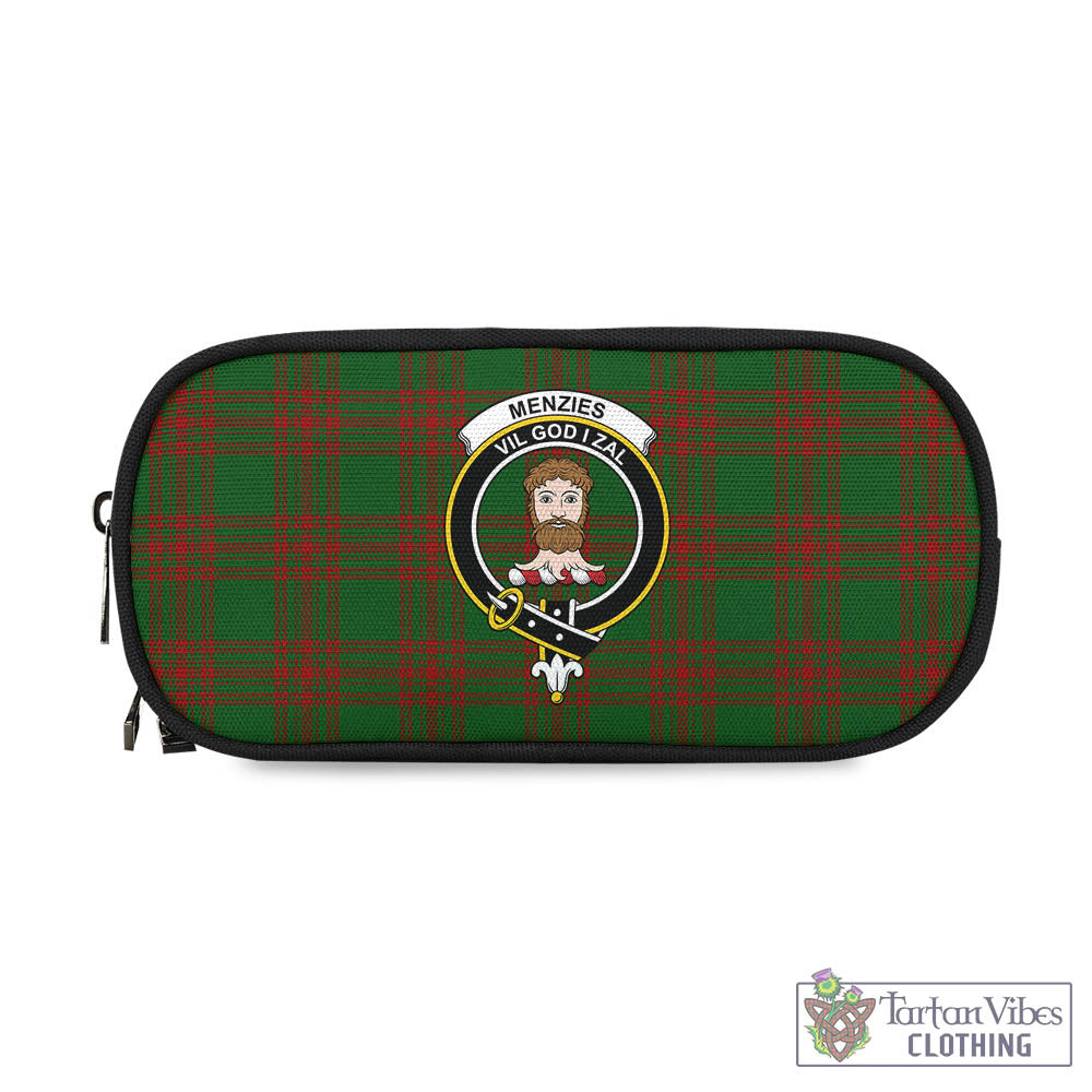 Menzies Tartan Pen and Pencil Case with Family Crest - Tartan Vibes Clothing
