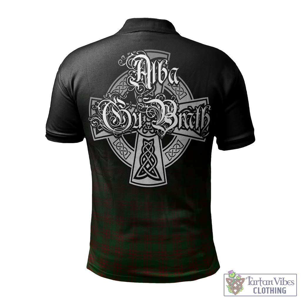 Menzies Tartan Polo Shirt Featuring Alba Gu Brath Family Crest Celtic Inspired - Tartan Vibes Clothing