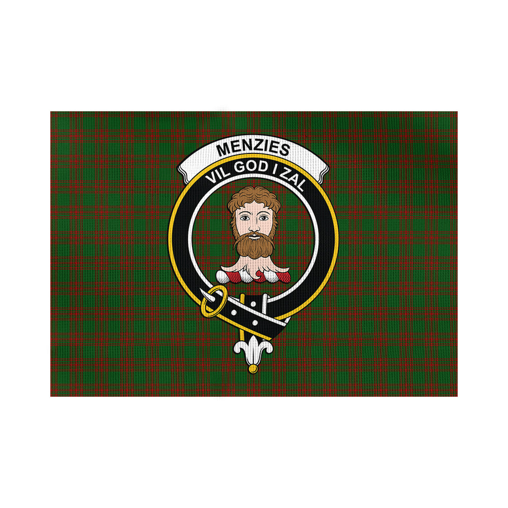 menzies-tartan-flag-with-family-crest