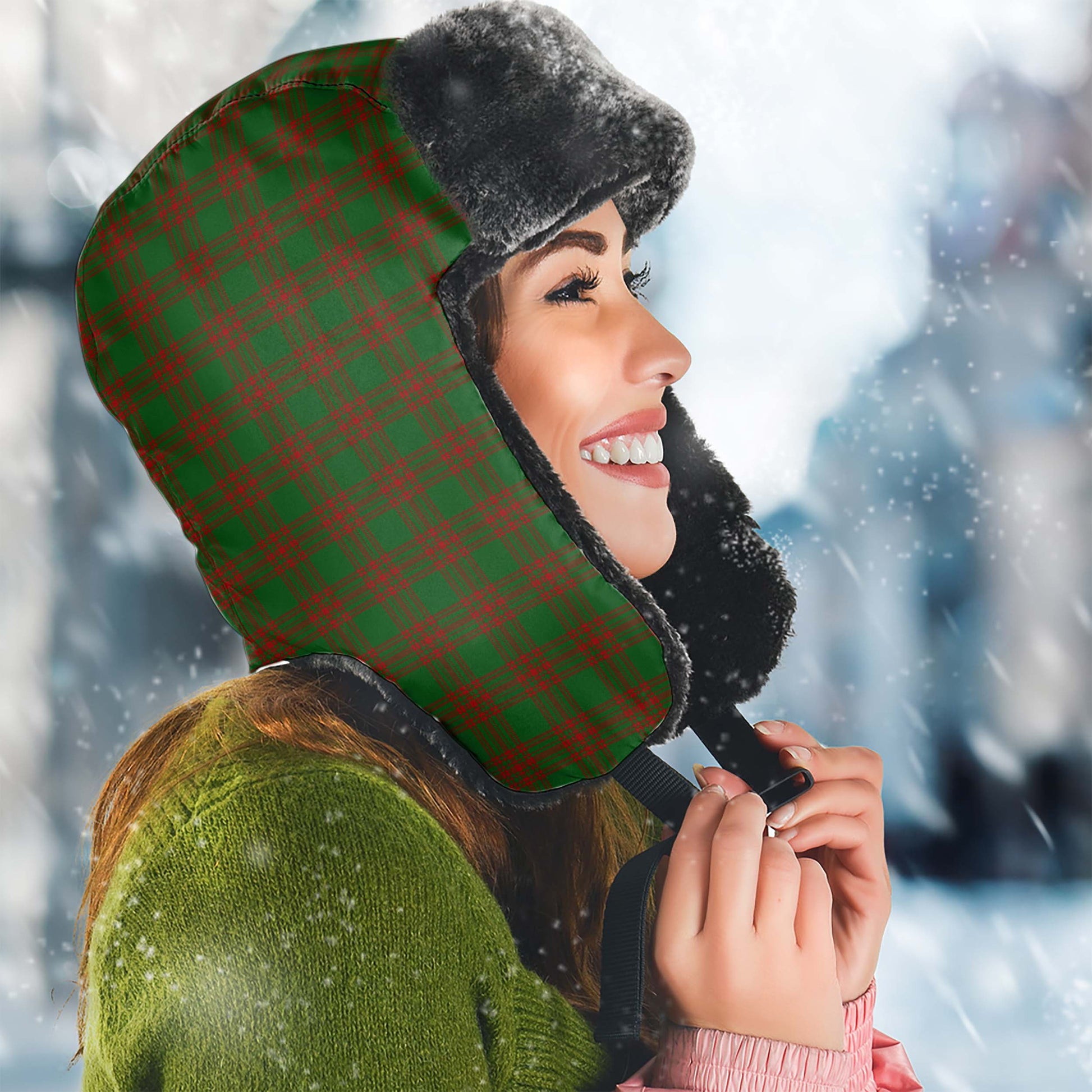Menzies Tartan Winter Trapper Hat - Tartan Vibes Clothing