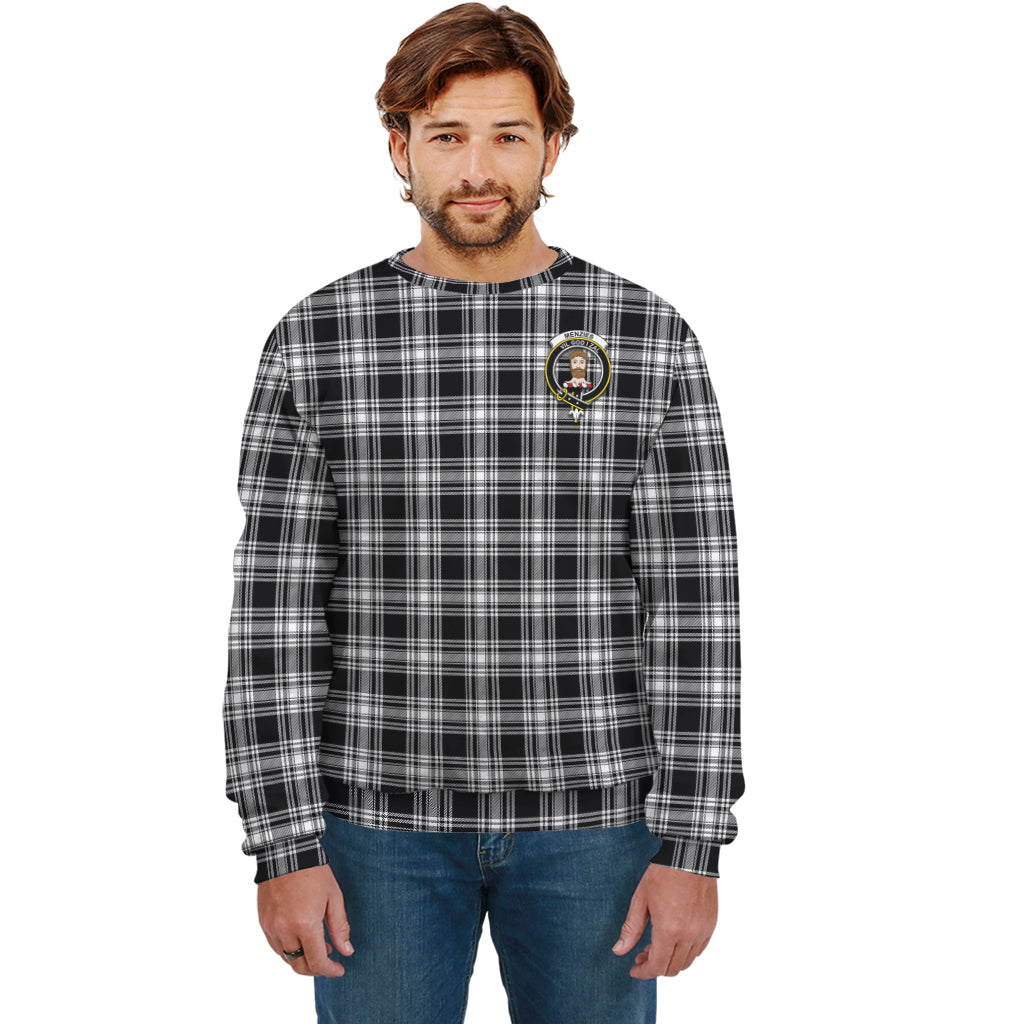 menzies-black-and-white-tartan-sweatshirt-with-family-crest