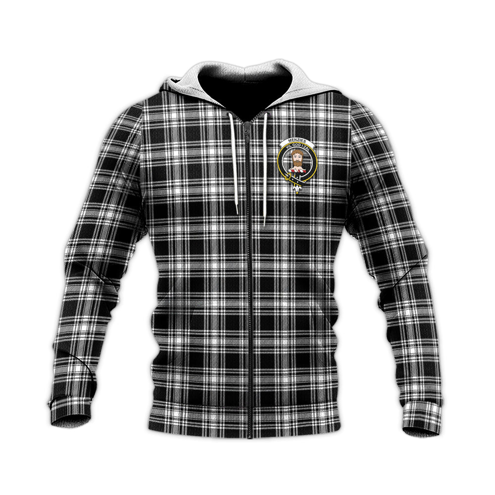 menzies-black-and-white-tartan-knitted-hoodie-with-family-crest