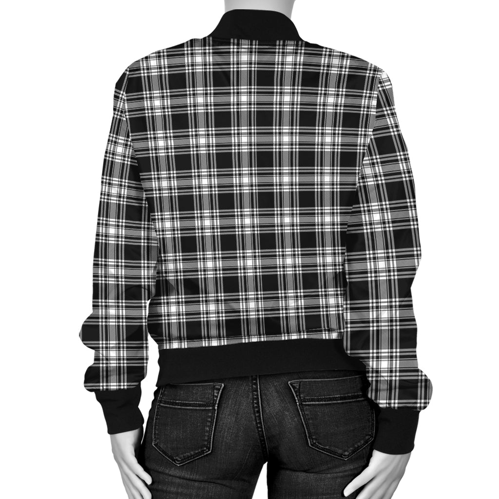 menzies-black-and-white-tartan-bomber-jacket-with-family-crest