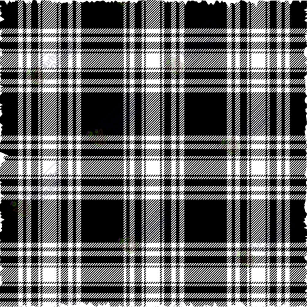 Menzies Black And White Tartan