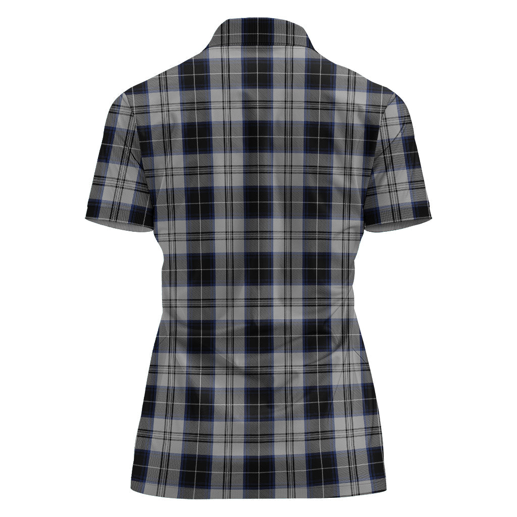 menzies-black-dress-tartan-polo-shirt-for-women