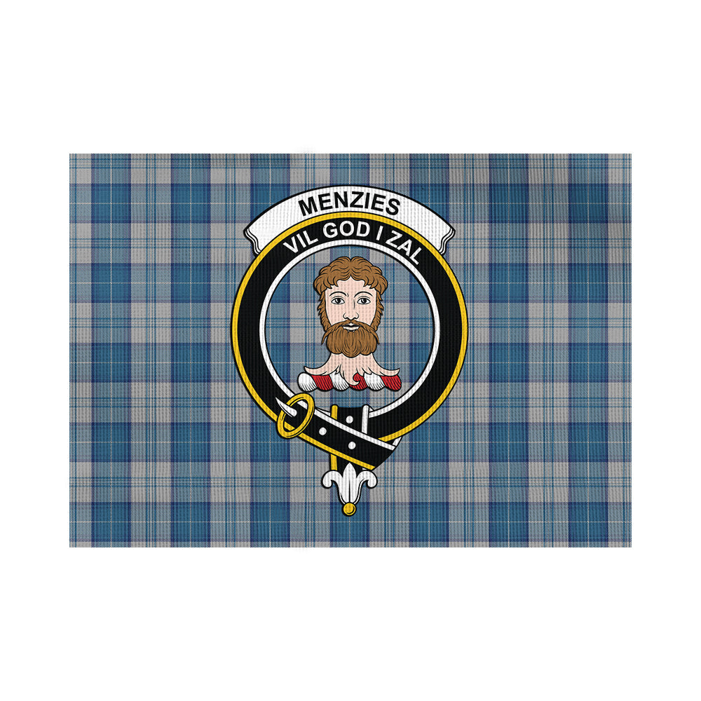 menzies-dress-blue-and-white-tartan-flag-with-family-crest