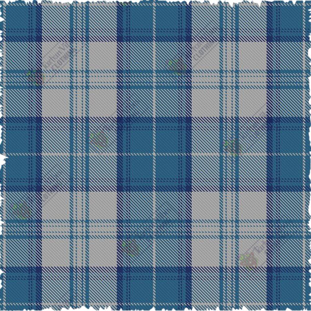 Menzies Dress Blue And White Tartan