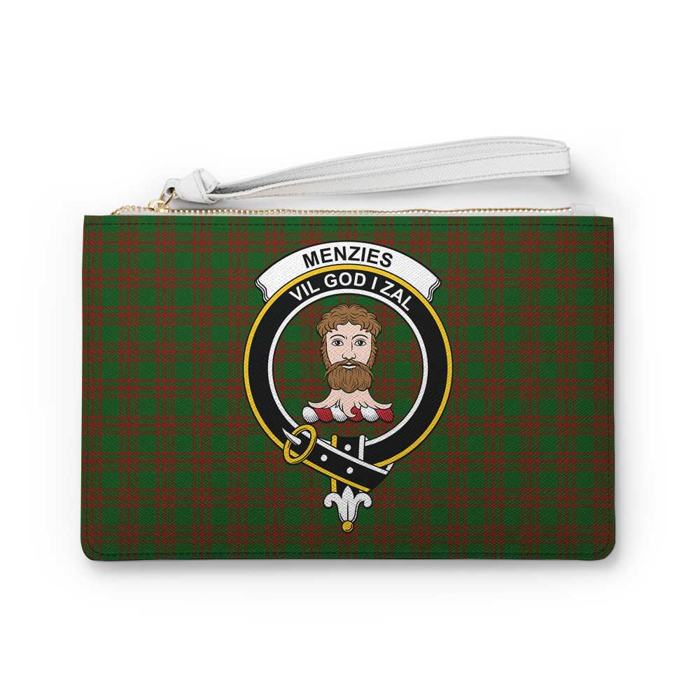 Tartan Vibes Clothing Menzies Family Crest Tartan Clutch Bag