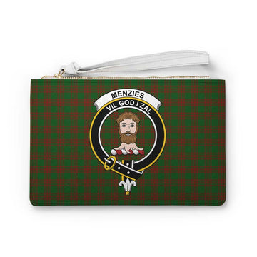 Tartan Vibes Clothing Menzies Family Crest Tartan Clutch Bag