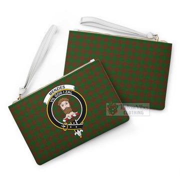 Tartan Vibes Clothing Menzies Family Crest Tartan Clutch Bag