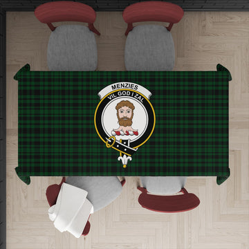 Menzies Green Tatan Tablecloth with Family Crest