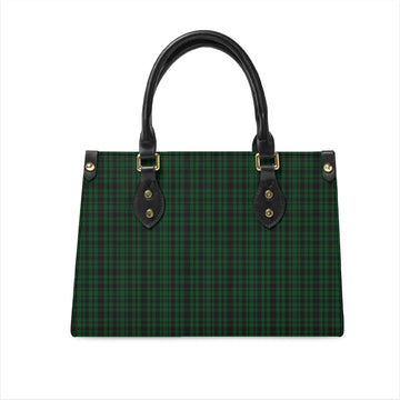 Menzies Green Tartan Leather Bag