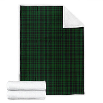 Menzies Green Tartan Blanket