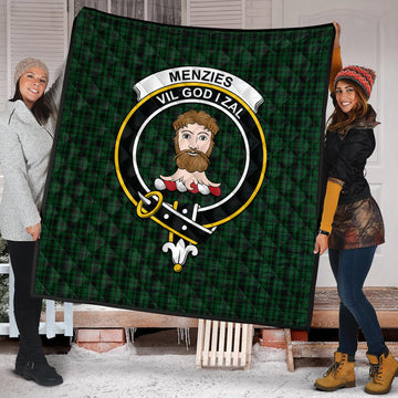 menzies-green-tartan-quilt-with-family-crest
