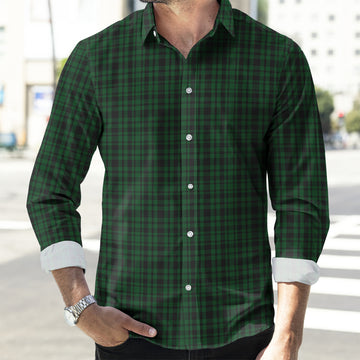 Menzies Green Tartan Long Sleeve Button Up Shirt