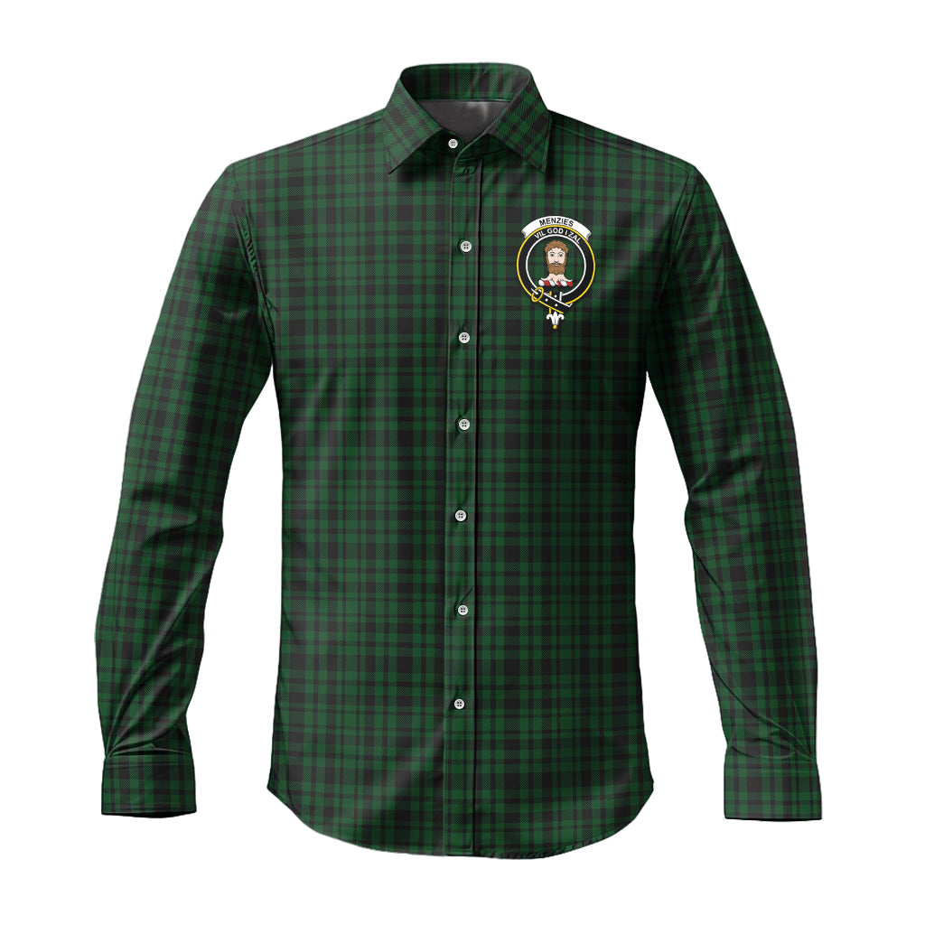 menzies-green-tartan-long-sleeve-button-up-shirt-with-family-crest