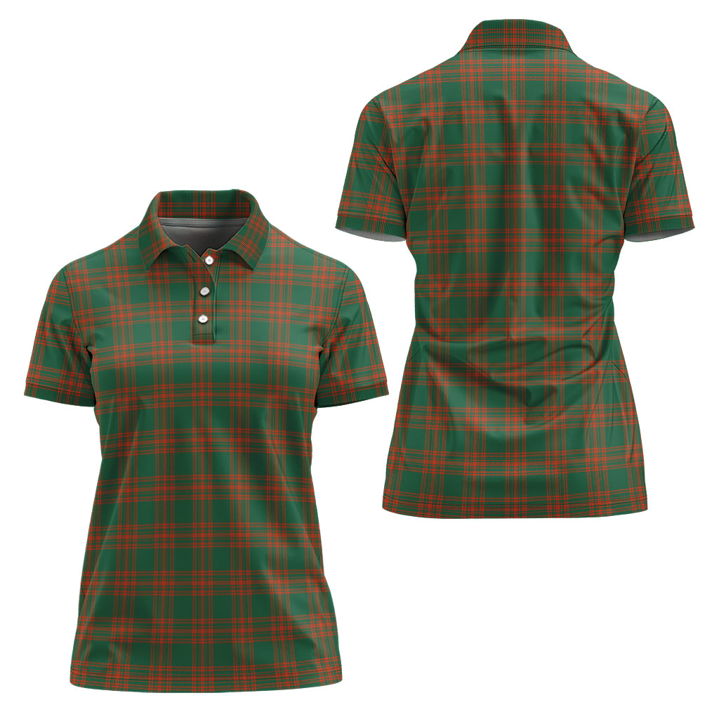 menzies-green-ancient-tartan-polo-shirt-for-women