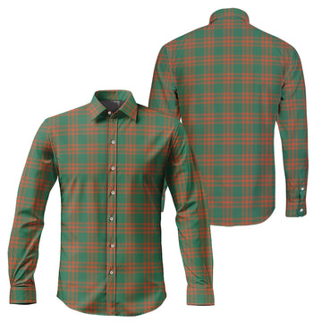 Menzies Green Ancient Tartan Long Sleeve Button Up Shirt