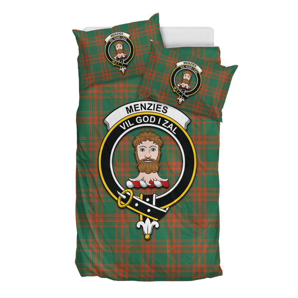 menzies-green-ancient-tartan-bedding-set-with-family-crest