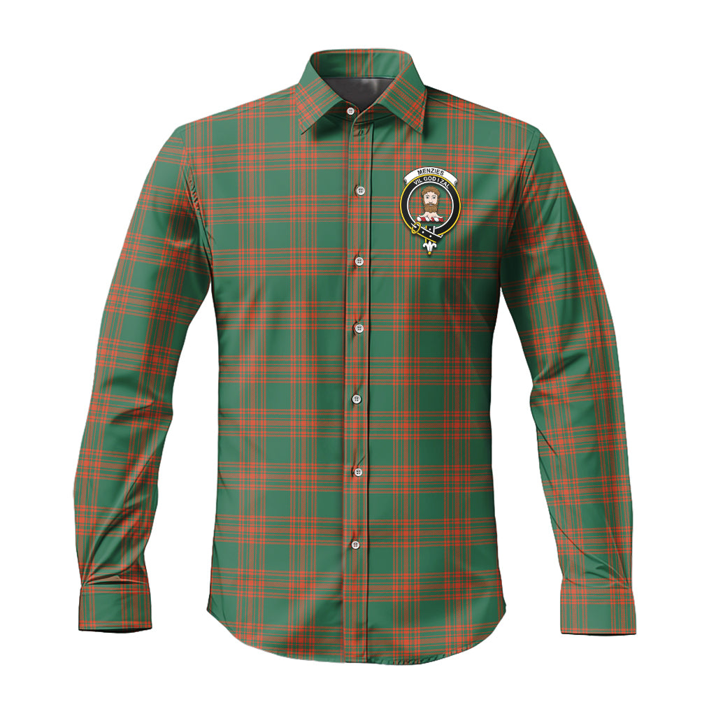 menzies-green-ancient-tartan-long-sleeve-button-up-shirt-with-family-crest