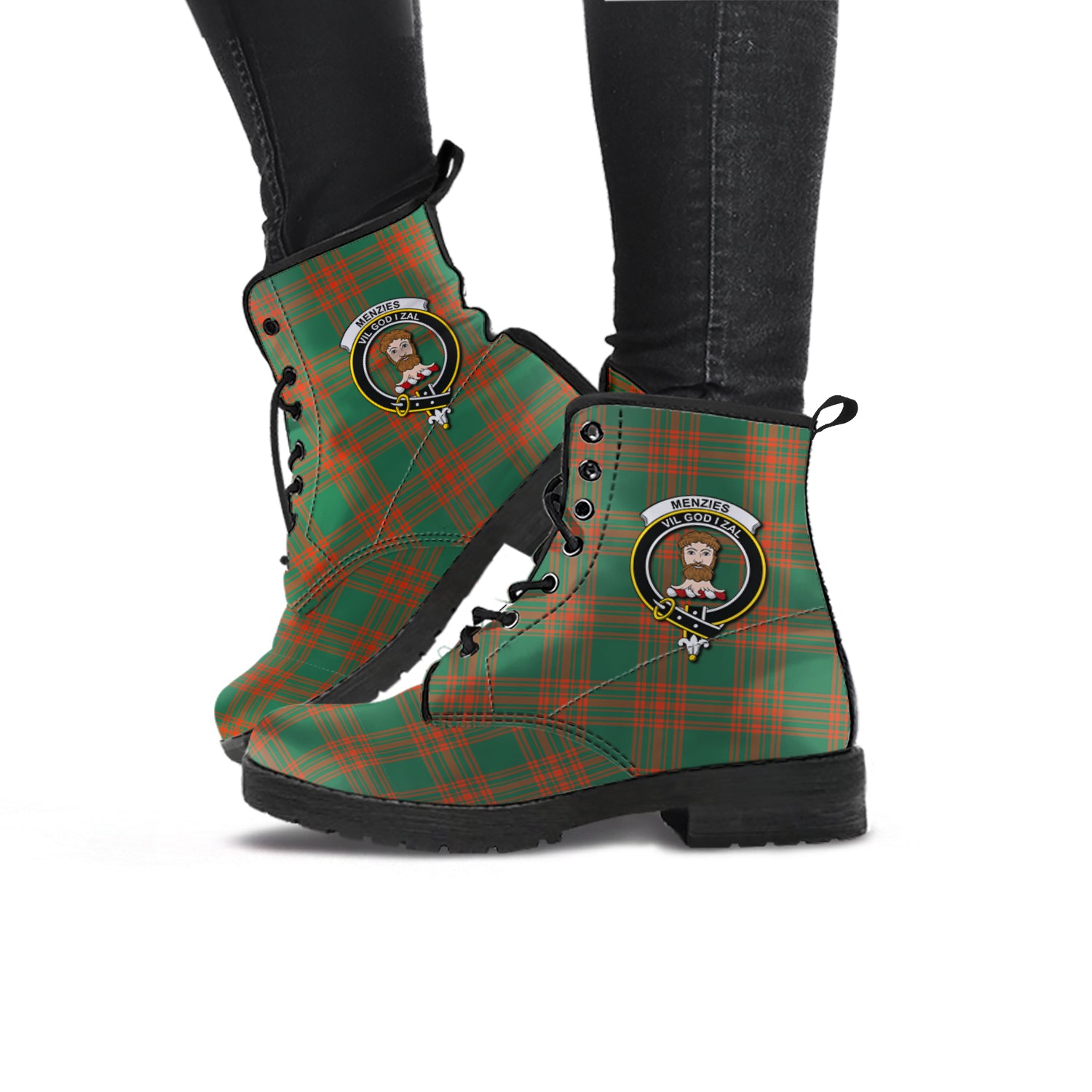 menzies-green-ancient-tartan-leather-boots-with-family-crest