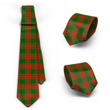 Menzies Green Modern Tartan Classic Necktie