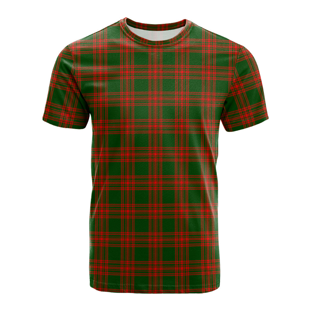 Menzies Green Modern Tartan T-Shirt