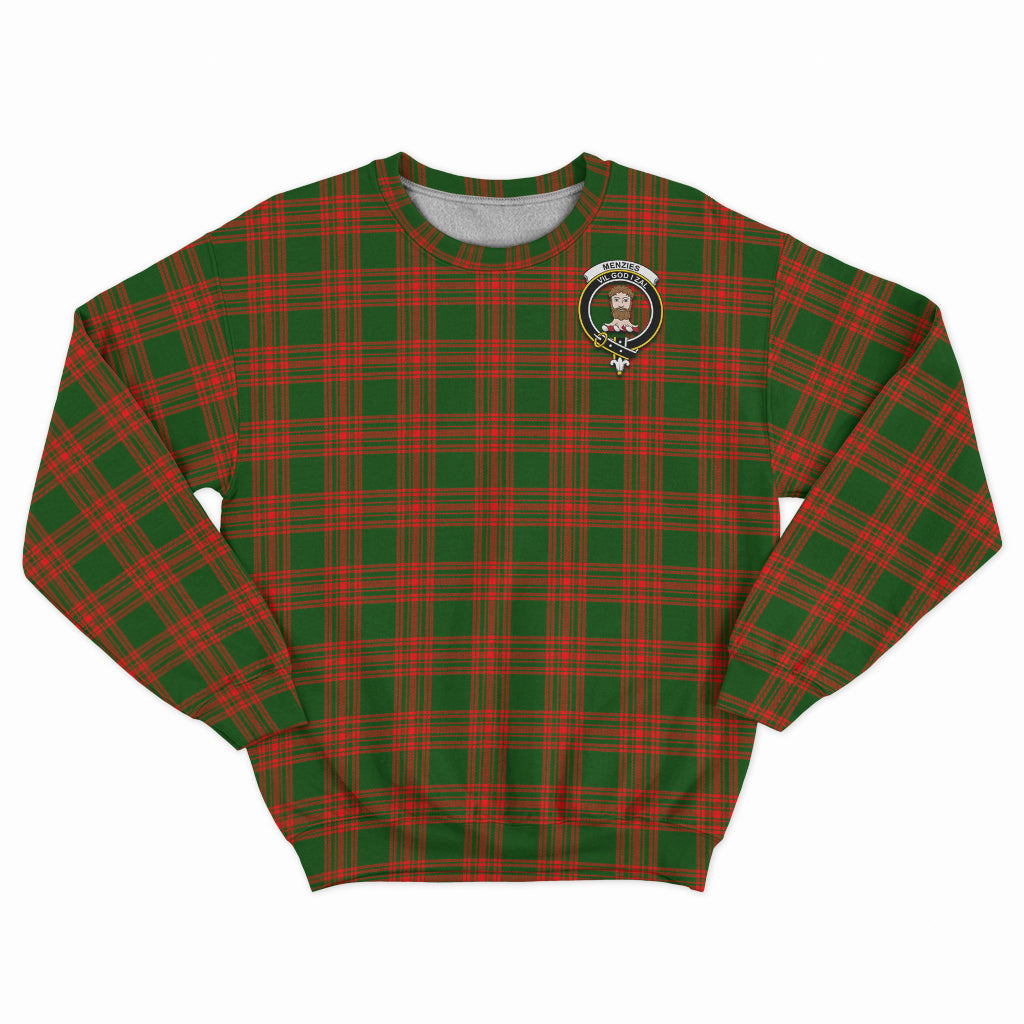 menzies-green-modern-tartan-sweatshirt-with-family-crest