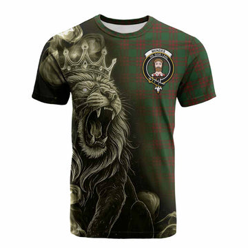 Menzies Tartan Cotton T-shirt Roaring Lion Heritage