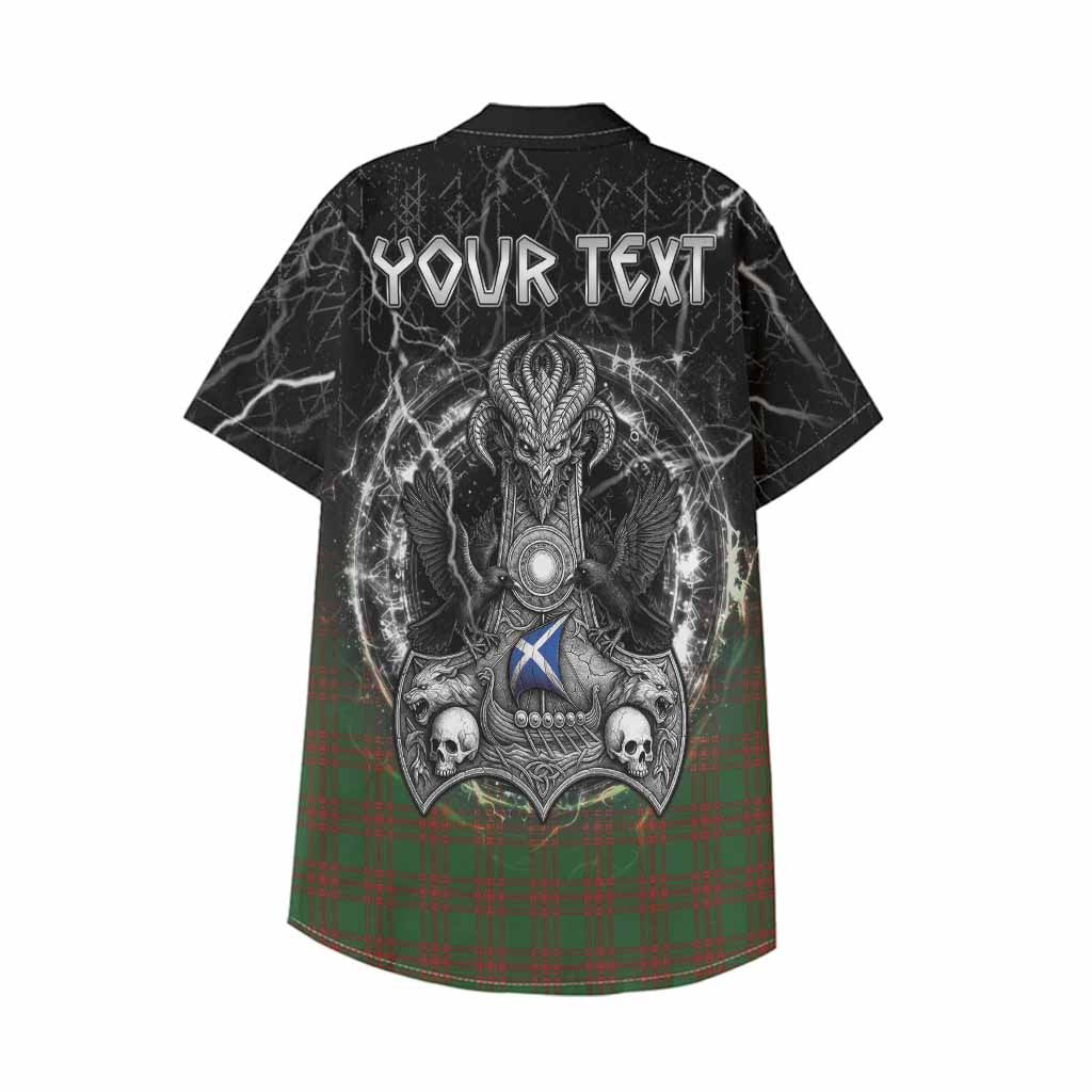 Menzies Tartan Crest Kid Hawaiian Shirt Celtic Odin's Raven Legacy