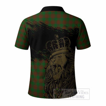 Menzies Tartan Crest Polo Shirt Crowned Lion Heritage Style
