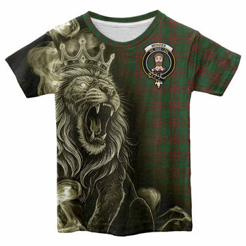 Menzies Tartan Kid T-shirt Roaring Lion Heritage