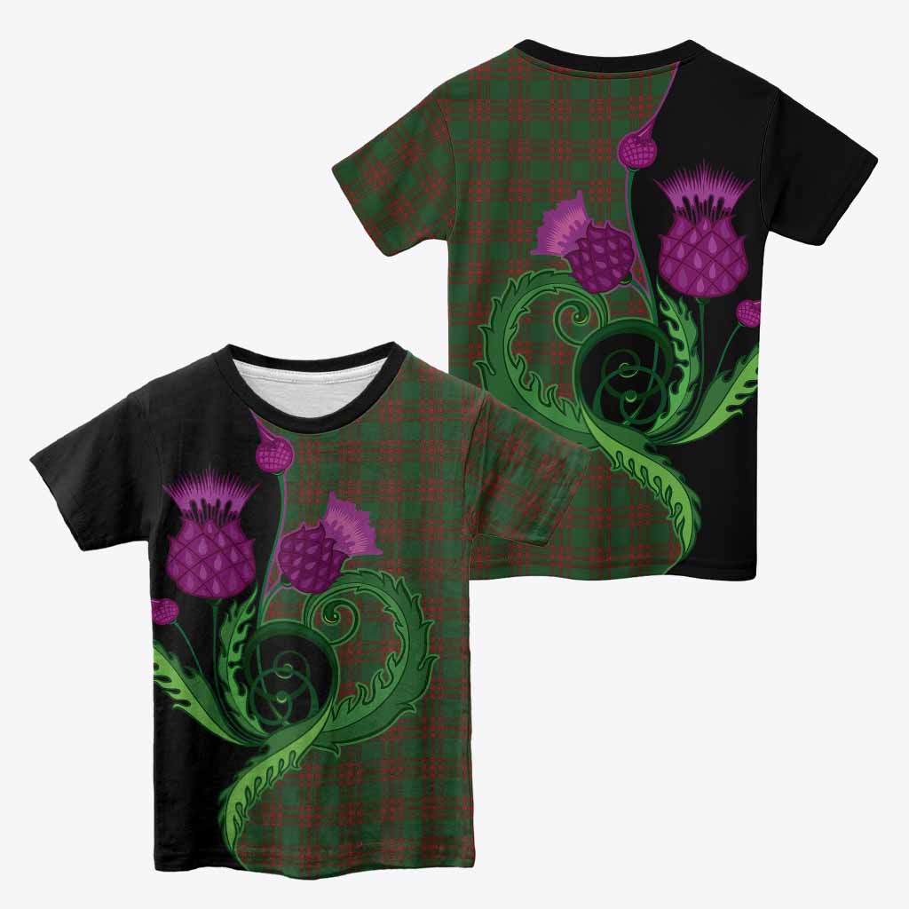 Menzies Tartan Kid T-shirt Traditional Scottish Thistle