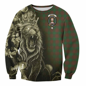 Menzies Tartan Sweatshirt Roaring Lion Heritage