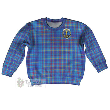 Tartan Vibes Clothing Mercer Tartan Kid Ugly Sweater with Family Crest