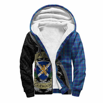 Mercer Tartan Family Crest Sherpa Hoodie Lion Rampant Royal Thistle Shield Celtic Inspired