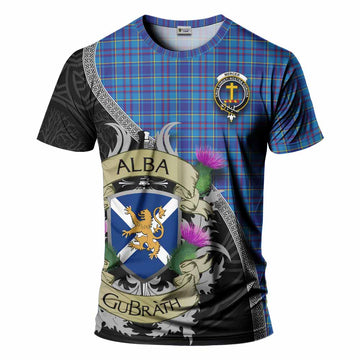 Tartan Vibes Clothing Mercer Tartan Family Crest T-Shirt Lion Rampant Royal Thistle Shield Celtic Inspired