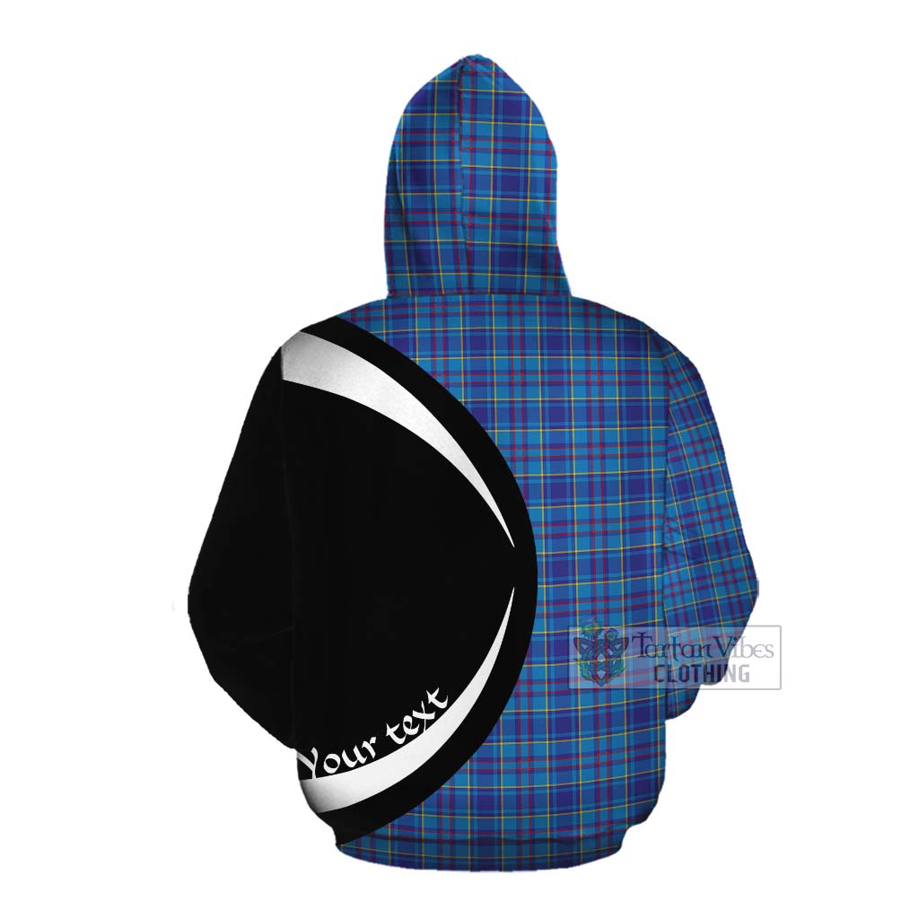 Tartan Vibes Clothing Mercer Tartan Cotton Hoodie with Family Crest Circle Style