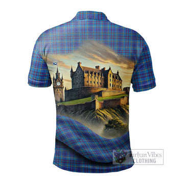 Tartan Vibes Clothing Mercer Tartan Family Crest Polo Shirt with Scottish Ancient Castle Stype