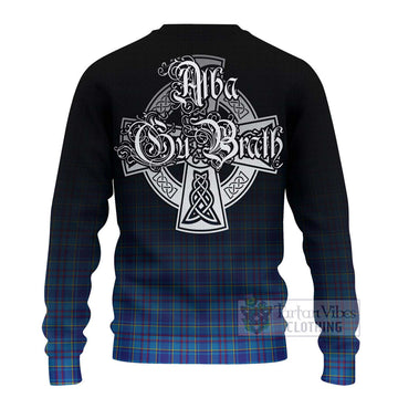 Tartan Vibes Clothing Mercer Tartan Knitted Sweater Featuring Alba Gu Brath Family Crest Celtic Inspired